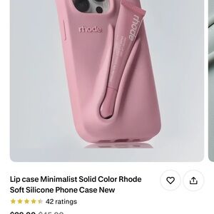 RHODE Soft Pink Silicone Phone Case